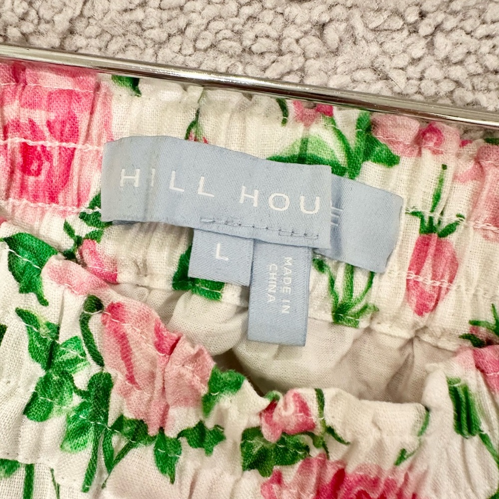 Hill House Paz Skirt in Pink Roses Size L - Picture 6 of 8